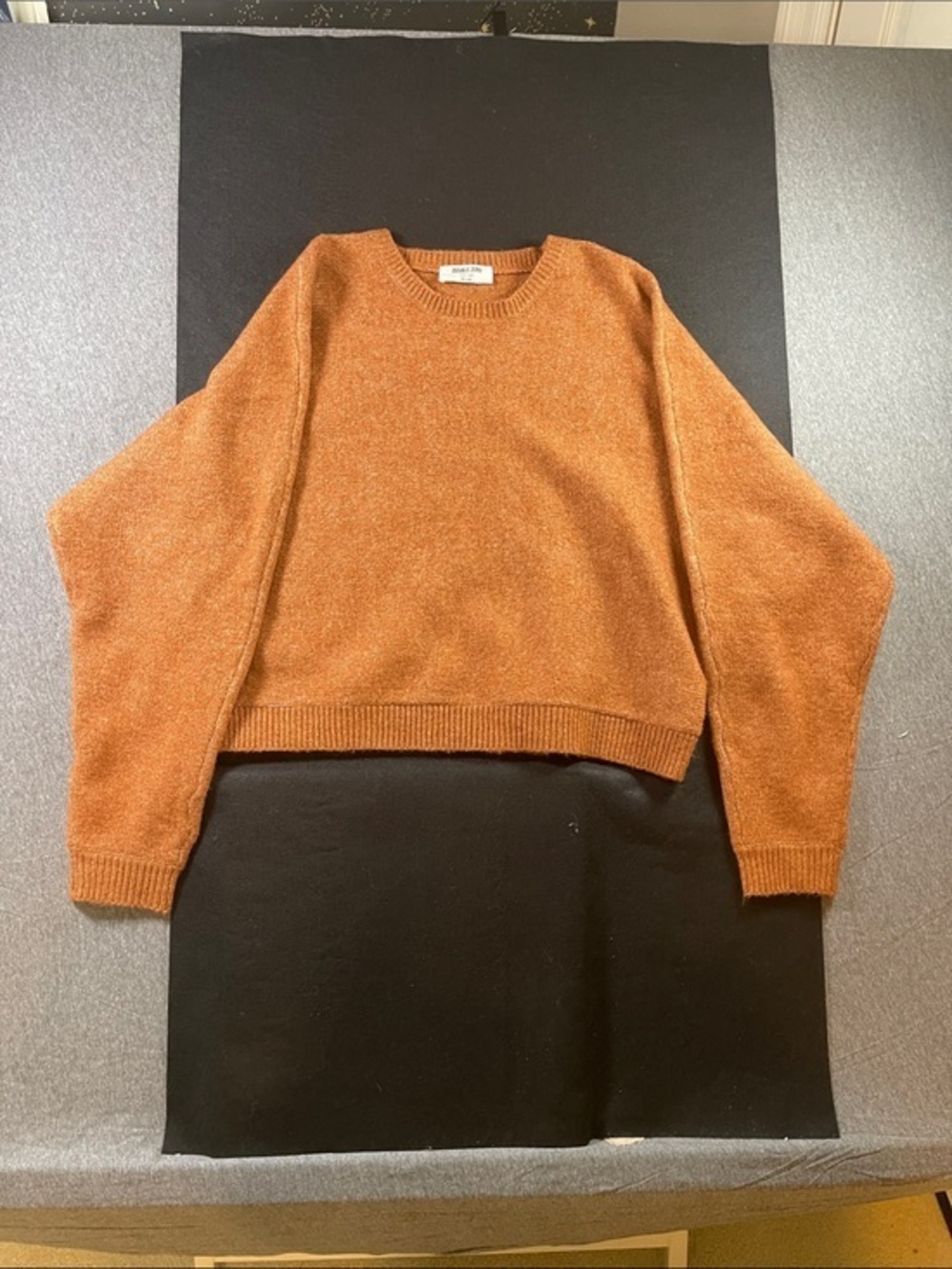 Double Zero Crewneck Sweater in Rust